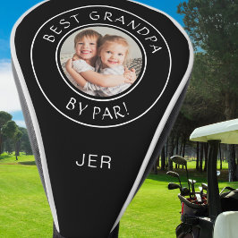 Beste Opa nach Par Custom Foto Monogram Golfer Golf Headcover