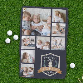 Beste Opa nach Par | FotoCollage Golfhandtuch
