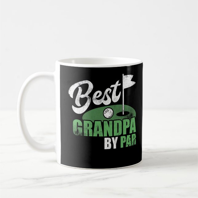 Beste Opa nach Par Golf Sport Großvater Großvater Kaffeetasse (Links)