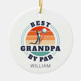 Beste Opa nach Par Personalisiert Retro Weihnachte Keramik Ornament