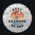 Beste Opa nach Par Retro Vatertag individuell Dartscheibe<br><div class="desc">Retro Best Opa By Par Design können Sie für den Empfänger dieses niedlichen Golf-Thema Design anpassen. Perfektes Geschenk zum Vatertag oder zum Geburtstag des Großvaters. Der Text "GRANDPA" kann mit jedem Papa-Moniker angepasst werden,  indem Sie oben auf die Schaltfläche "Personalisieren" klicken.</div>
