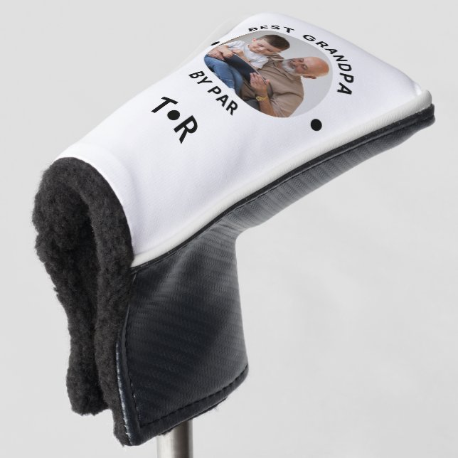 Beste Opa Par Foto Golf Putter Abdeckung Headcover (3/4 Vorderseite)