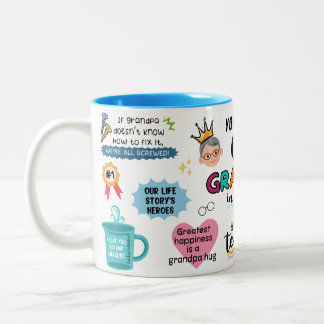 Beste Opa-Tasse Zweifarbige Tasse