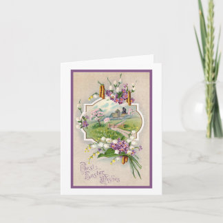 Beste Osterwünsche Vintag Feiertagskarte