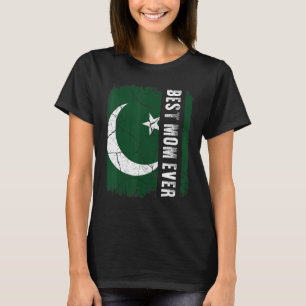 Beste pakistanische Mutter überhaupt Pakistan-Flag T-Shirt