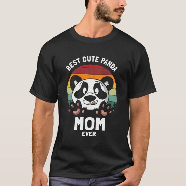 Beste Panda-Mama je T-Shirt (Vorderseite)