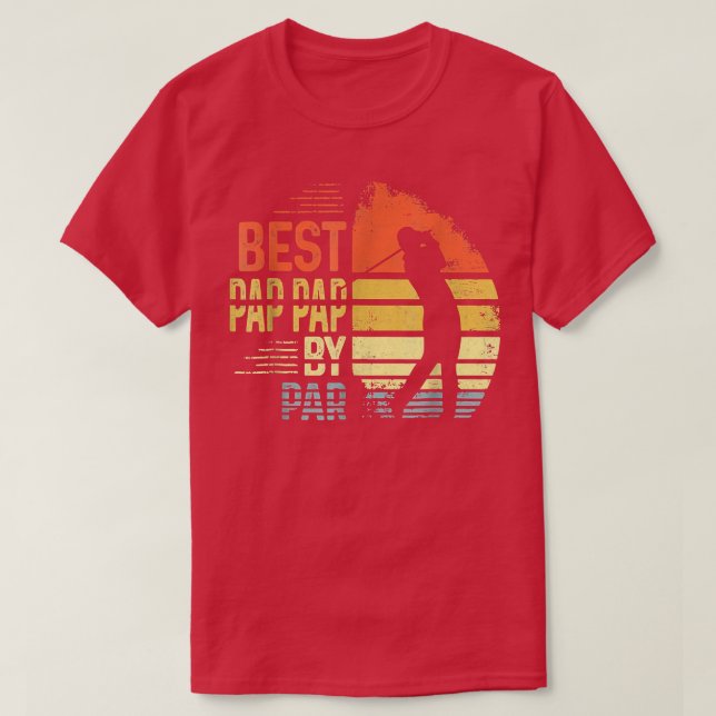 Beste Pap Pp Par Pap Pap Pater Day Golf Liebe T-Shirt (Design vorne)