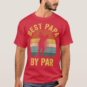 Beste Papa By Par Vatertag Gabe Golf Lover Golf T-Shirt