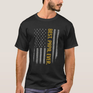 Beste Papa-Fahne je US-amerikanische Flagge für de T-Shirt