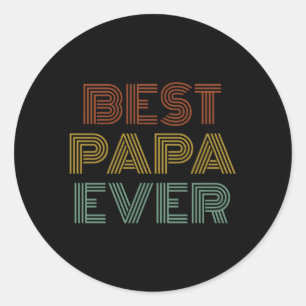 Beste Papa je Opa Runder Aufkleber