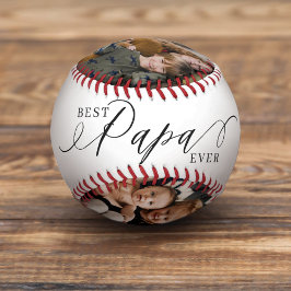 Beste Papa je Script Vathers Day Foto Collage Baseball