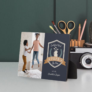 Beste Papa nach Par Golf Opa Foto Fotoplatte