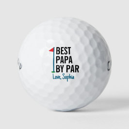 Beste Papa nach Par Personalisiert Golfball