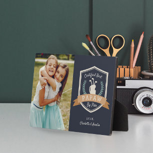 Beste Papaw-Par Golf Opa Foto Fotoplatte