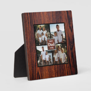 Beste Papejemals-Fotovorlage aus dunklem Holz Fotoplatte