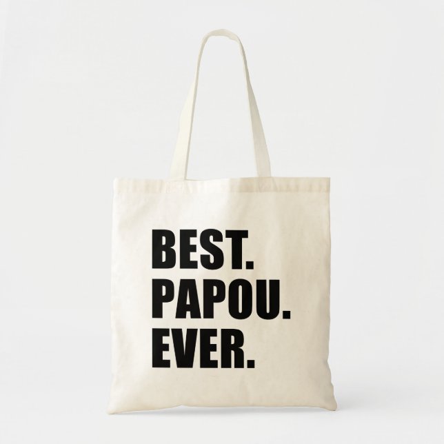 Beste Papou je Tote Bag Tragetasche (Vorne)