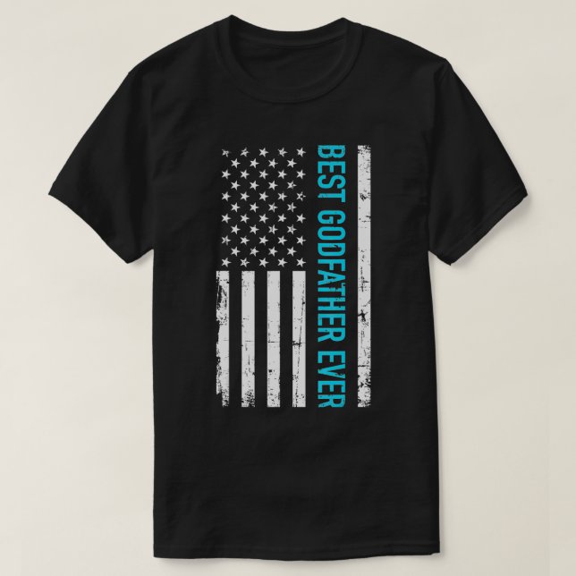 Beste Pate je US-Flagge T-Shirt (Design vorne)