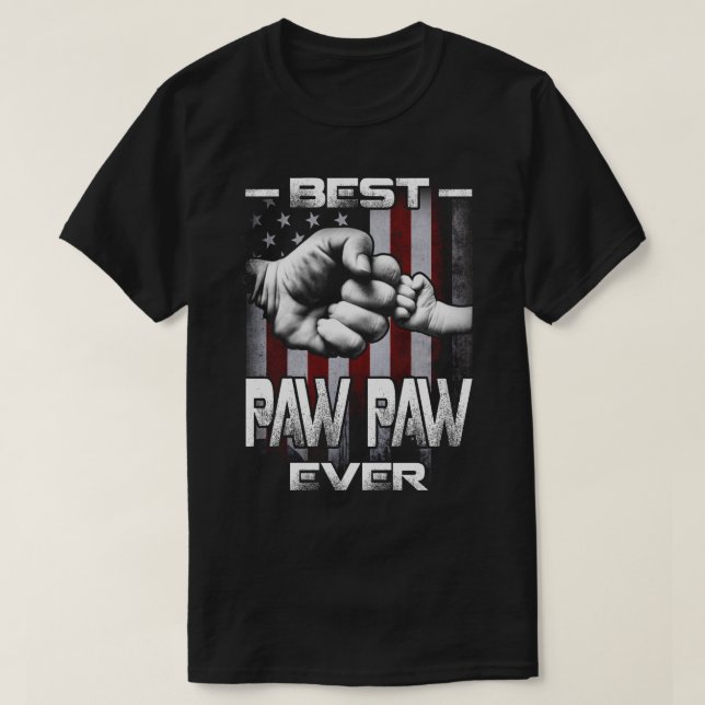 Beste PAW-Fahne je Faustblase in der US-Flagge T-Shirt (Design vorne)