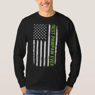 Beste Pawpaw je amerikanische Flagge 4. Juli Vater T-Shirt