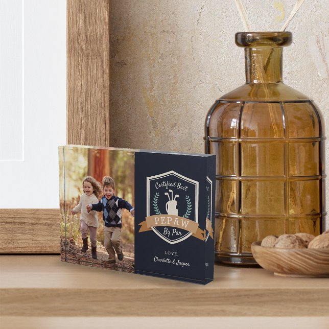 Beste Pepe nach Par | Golf Opa Fotoblock (Von Creator hochgeladen)