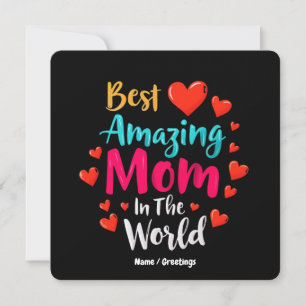 Beste Phantastische Mama in der Welt Perfektes Ges Einladung