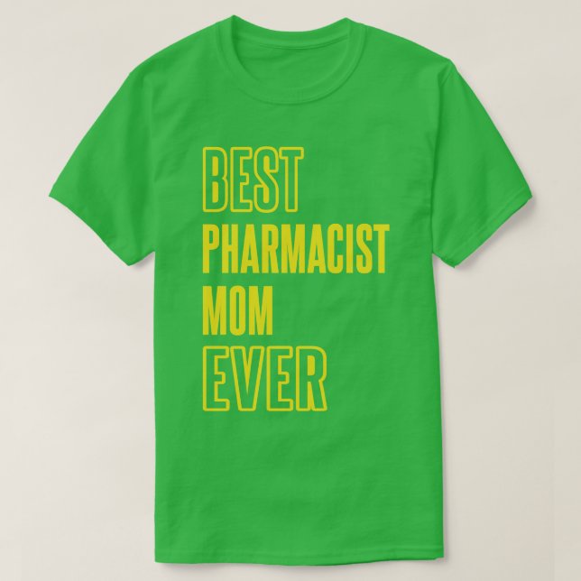 Beste pharmakologische Mama je Pharmakologie T-Shirt (Design vorne)