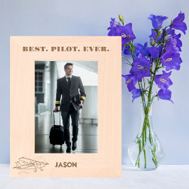 Beste Pilot-Ever- und Flugzeugwolken, kundenspezif Geätzte Rahmen