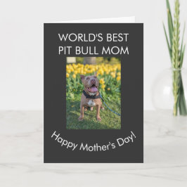 Beste Pit Bull-Mutter der Welt Karte