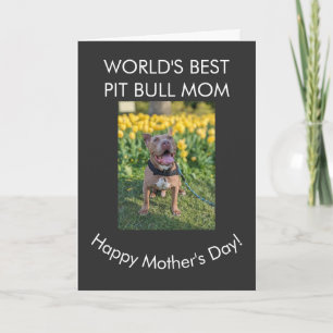 Beste Pit Bull-Mutter der Welt Karte