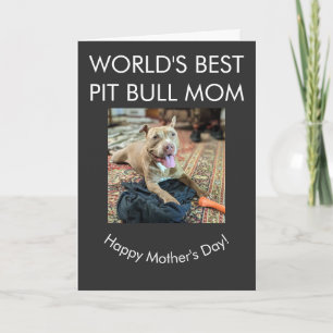 Beste Pit Bull-Mutter der Welt Karte