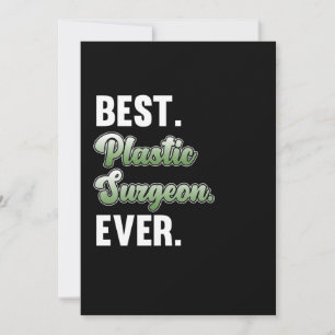 Beste plastische Chirurgin-Operation Medical Docto Dankeskarte