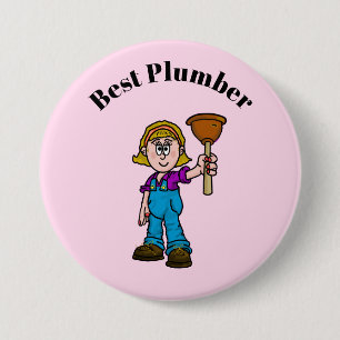Beste Plumberschaltfläche für Frauen Button