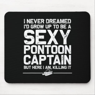 Beste Pontoon Kapitän Kunst für Männer Frauen Boot Mousepad