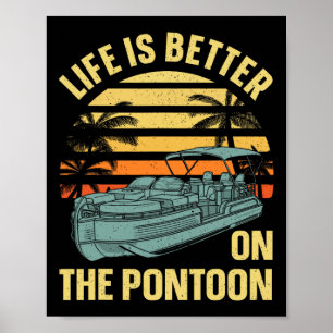 Beste Pontoon Kapitän Kunst Für Männer Frauen Boot Poster