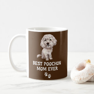Beste Poochon-Mama je für Bichon Cross Poodle Kaffeetasse