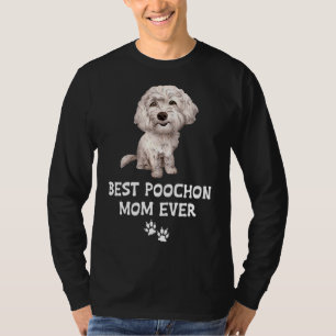 Beste Poochon-Mama je für Bichon Cross Poodle-Lieb T-Shirt
