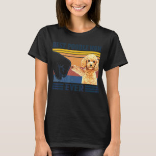 Beste Poodle Mama je Hunde Mama Mütter T-Shirt