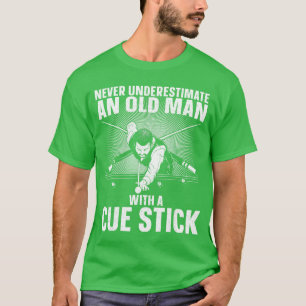 Beste Pool-Kunst für Männer Großvater Billardspiel T-Shirt