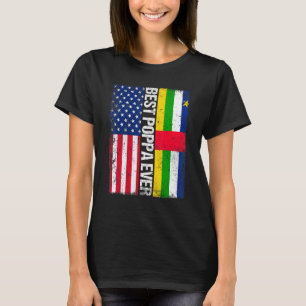 Beste Poppa je Amerikanische Zentralafrikanische R T-Shirt
