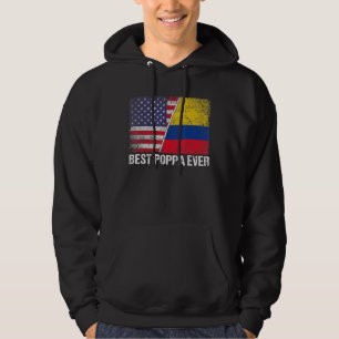 Beste Poppa je Vatertag Kolumbien - Flagge Hoodie