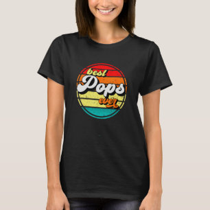 Beste Pops Aller Vätertag Opa Retro Vintage T-Shirt