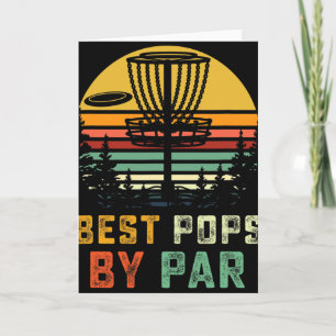 Beste Pops By Par Vatertag Frisbee Disc Golf Gra Karte