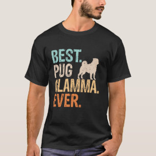 Beste Pug-Glamour-Oma aller Zeiten Hunde Liebhaber T-Shirt