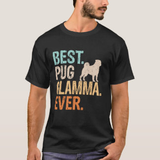 Beste Pug-Glamour-Oma aller Zeiten Hunde Liebhaber T-Shirt