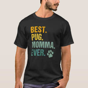 Beste Pug-Mama Aller Zeiten Vintage Pet Paw Puppy T-Shirt