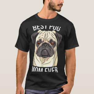 Beste Pug-Mutter Allerzeit Pug-Geschenk Damen T-Shirt