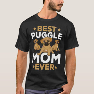 Beste Puggle-Mama Hundebesitzerin Besitzerin Mutte T-Shirt