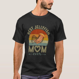 Beste Quallen-Mama je Retro Design Niedliche Mama  T-Shirt