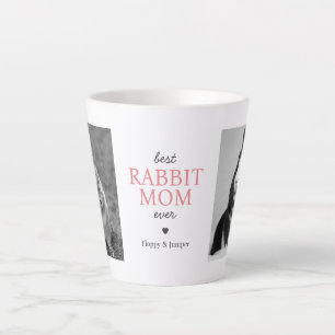 Beste Rabbit-Mama je Fotomaterial mit rosa Text Milchtasse