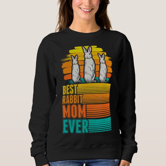 Beste Rabbit-Mama je Sweatshirt (Vorderseite)